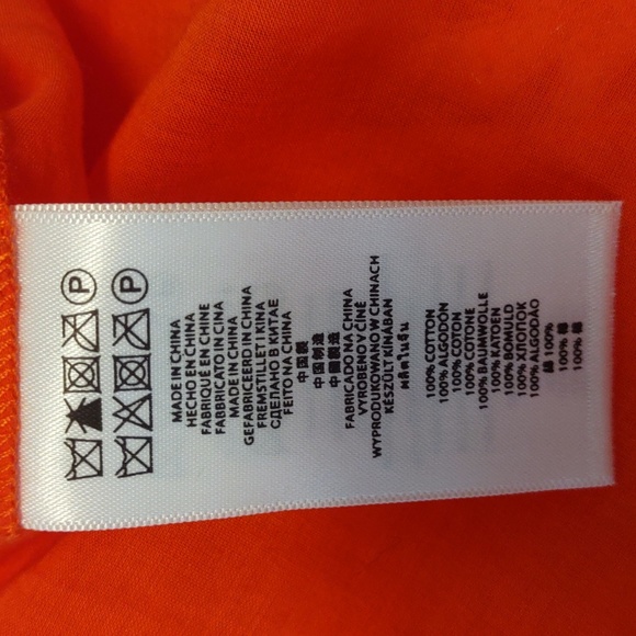 Michael Kors Long Sleeved Orange Embroidered Tunic/Cover Up Size Medium - Picture 7 of 15